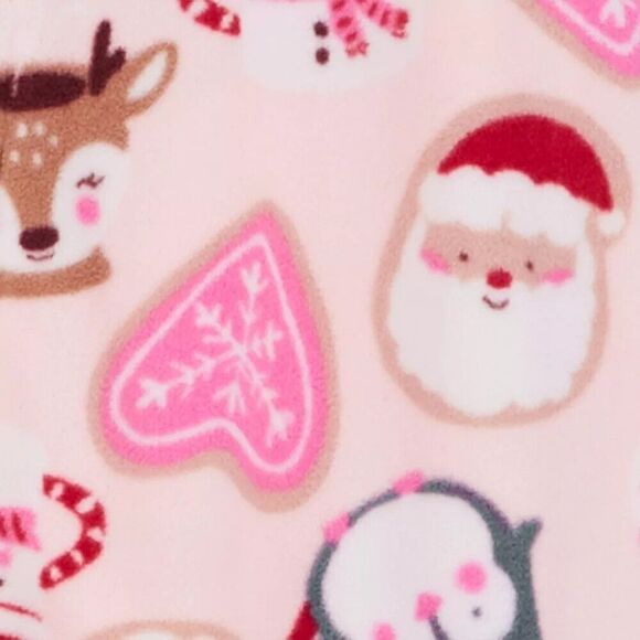 2 Piece Carters Pajamas Just One You Footed Christmas Fleece 12 Months - Picture 2 of 4
